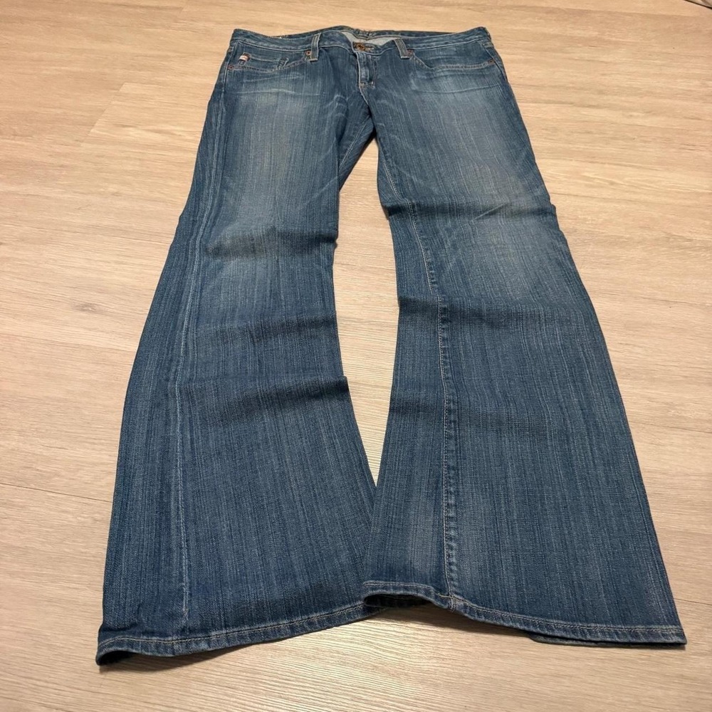 34x32 Faded Blue Bootcut Jeans Y2K 2000s Vintage